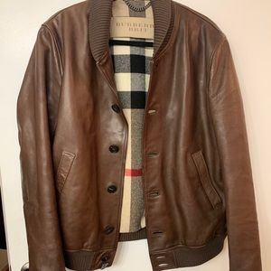 Men’s Burberry leather jacket